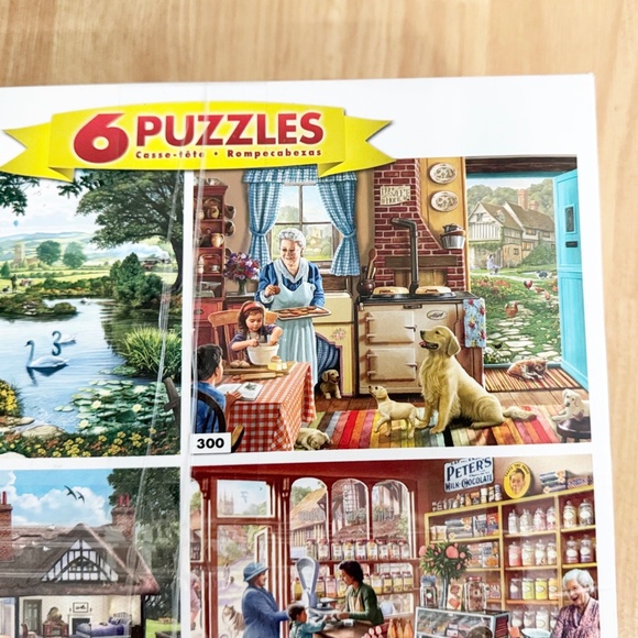 Lot/Set of 6 Jigsaw Puzzles White Mountain 300, 500, 1000 Pcs - Picture 3 of 7